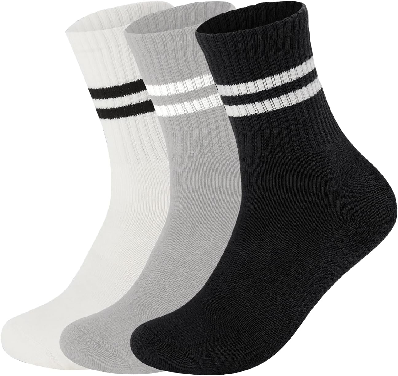 Flydo Pilates Grip Socks for Women Grippy Yoga Non Slip Long Barre Socks