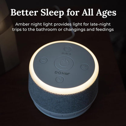 Dohm Nova White Noise Sound Machine, Better Sleep for Babies & Adults. Includes Night Light, 10 Fan Speeds & Calming Pink Noise for Louder Noise Masking. Noise Canceling for Office Privacy.