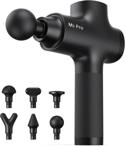 M3 Pro 2 Massage Gun Deep Tissue for Workout Recovery, Black