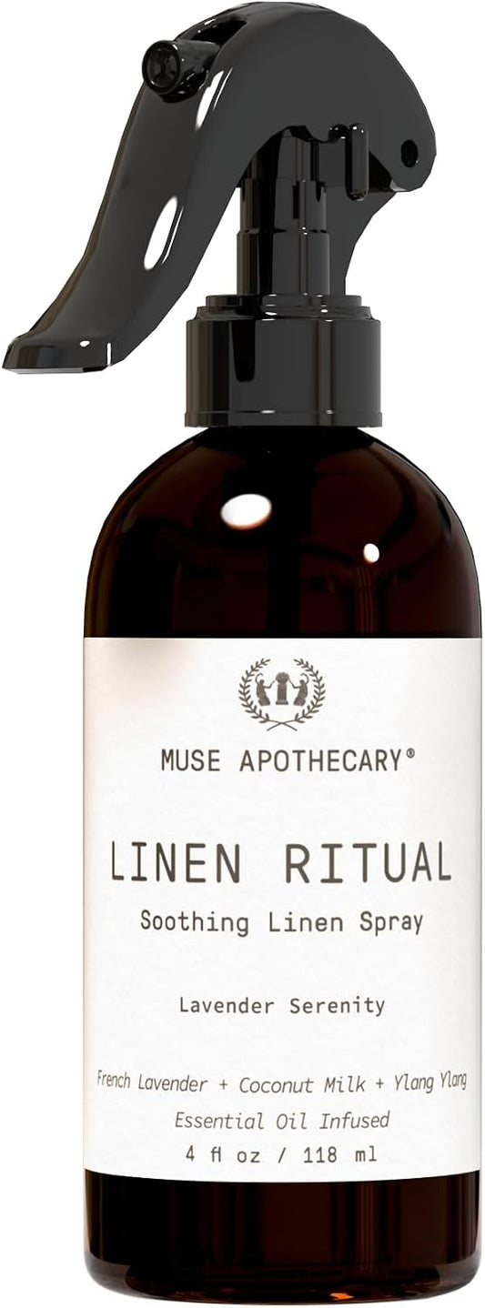 Pillow Ritual - Aromatic, Calming and Relaxing Pillow Mist, Linen and Fabric Spray - Infused with Natural Aromatherapy Essential Oils - 4 oz, Fleur du Lavender