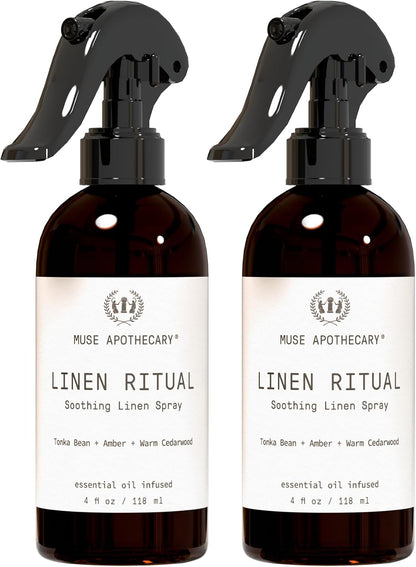 Pillow Ritual - Aromatic, Calming and Relaxing Pillow Mist, Linen and Fabric Spray - Infused with Natural Aromatherapy Essential Oils - 4 oz, Fleur du Lavender