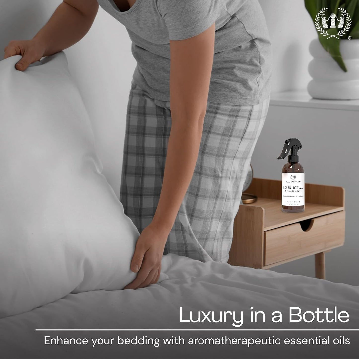 Pillow Ritual - Aromatic, Calming and Relaxing Pillow Mist, Linen and Fabric Spray - Infused with Natural Aromatherapy Essential Oils - 4 oz, Fleur du Lavender