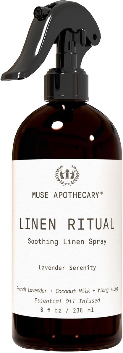 Pillow Ritual - Aromatic, Calming and Relaxing Pillow Mist, Linen and Fabric Spray - Infused with Natural Aromatherapy Essential Oils - 4 oz, Fleur du Lavender