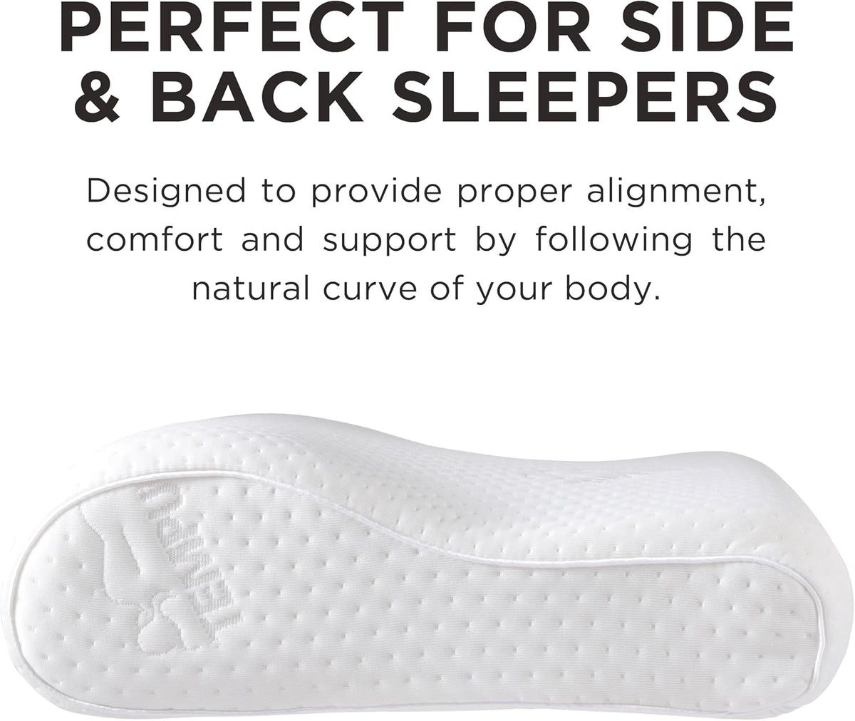 TEMPUR-Ergo Neck Pillow, Medium Profile, White