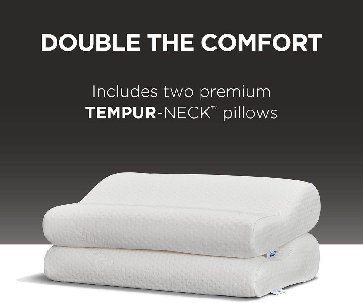 TEMPUR-Ergo Neck Pillow, Medium Profile, White