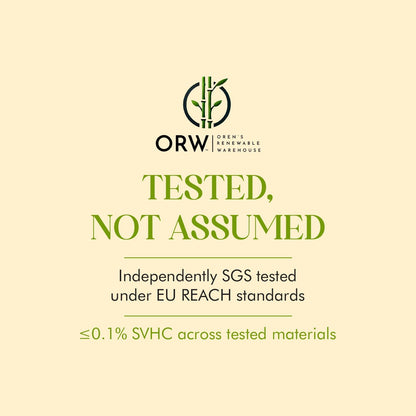 ORW Cork Yoga Block, FSC Natural Cork, Non Slip, 9”x6”x3”, 1.5lb, Pilates