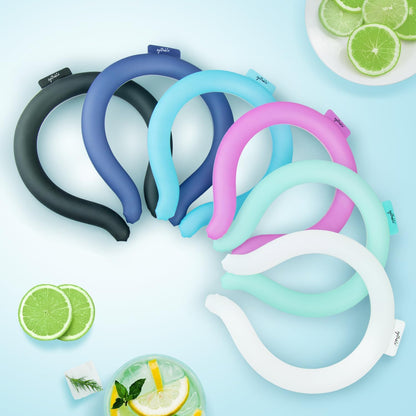 Neck Cooling Tube with Insulated Bag, Reusable Neck Coolers Wearable Body Cooling Products for Hot Weather in Summer