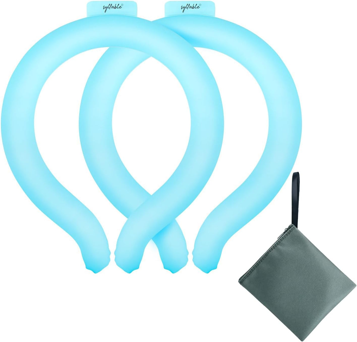 Neck Cooling Tube with Insulated Bag, Reusable Neck Coolers Wearable Body Cooling Products for Hot Weather in Summer