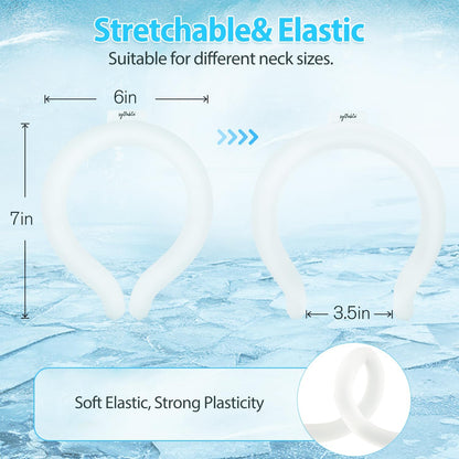 Neck Cooling Tube with Insulated Bag, Reusable Neck Coolers Wearable Body Cooling Products for Hot Weather in Summer
