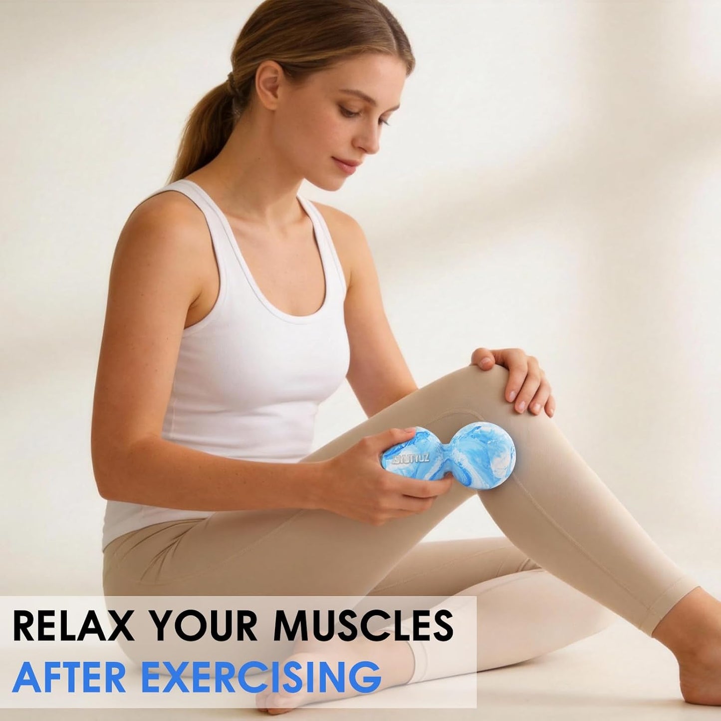 Lacrosse Massage Balls for Myofascial Release, SGS Certification, Massage Deep Tissue for Shoulder and Back, Trigger Point Therapy, Muscle Knots, Relieving Muscle Pain, Yoga Ball for Feet