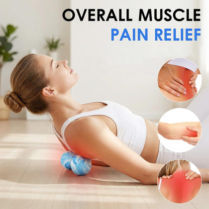 Lacrosse Massage Balls for Myofascial Release, SGS Certification, Massage Deep Tissue for Shoulder and Back, Trigger Point Therapy, Muscle Knots, Relieving Muscle Pain, Yoga Ball for Feet
