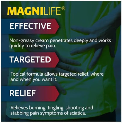 Leg & Back Pain Relief Cream (4 oz), Topical Support for Leg Pain & Lower Back Discomfort, Fast Absorbing, No Residue, Mild Scent, Massage-in Formula