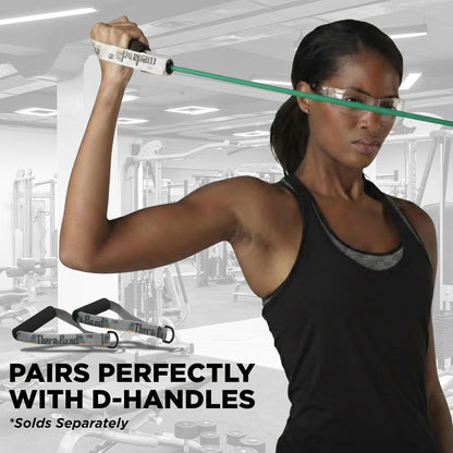 Resistance Tubes, Begginer Set, Yellow, Red, and Green, 5 ft Latex Tubing, Home or Clinic Use, Cut-to-Fit, Color-Coded Resistance Bands for Upper & Lower Body Workouts