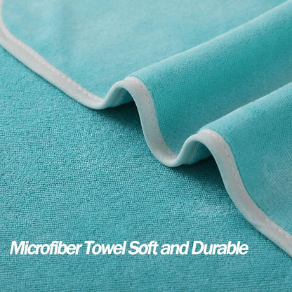 Microfiber Gym Towels Bigger Size Super Soft for Exercise Fitness, Sports, Workout, 380-GSM 15-Inch x 31-Inch Quick-Drying Towels (3 Pack, Grey+Blue+Purple)