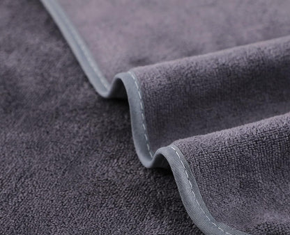 Microfiber Gym Towels Bigger Size Super Soft for Exercise Fitness, Sports, Workout, 380-GSM 15-Inch x 31-Inch Quick-Drying Towels (3 Pack, Grey+Blue+Purple)