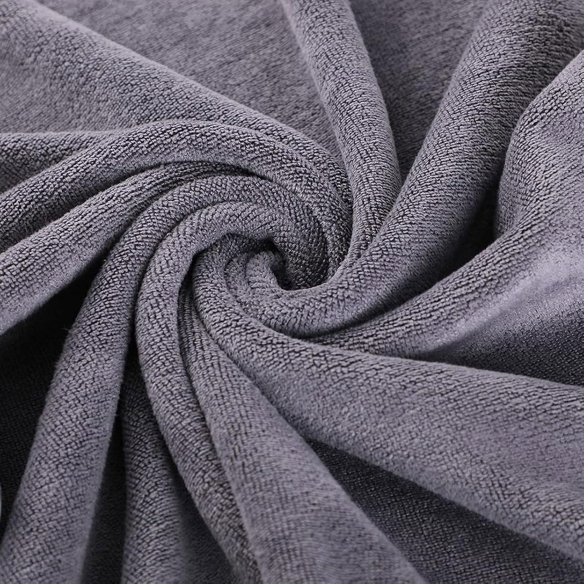 Microfiber Gym Towels Bigger Size Super Soft for Exercise Fitness, Sports, Workout, 380-GSM 15-Inch x 31-Inch Quick-Drying Towels (3 Pack, Grey+Blue+Purple)