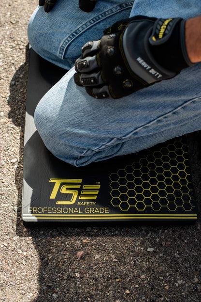 True Flex Protective Kneeling Pad, Premium Quality Neoprene Pad, Heavy Duty Stabilization, Easy to Carry Handle, Comfortable Ergonomic Design Kneeling Mat ,Black 14 inches x 18 inches