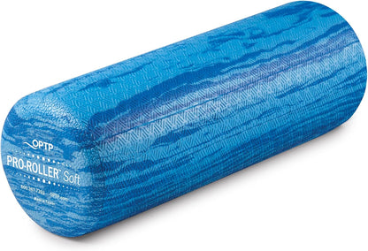 PRO-Roller Soft Density Foam Roller – Round, Blue, 36" x 6" | Soft foam roller for physical therapy, Pilates, yoga foam roll exercises, muscle recovery, blue, 36" x 6"