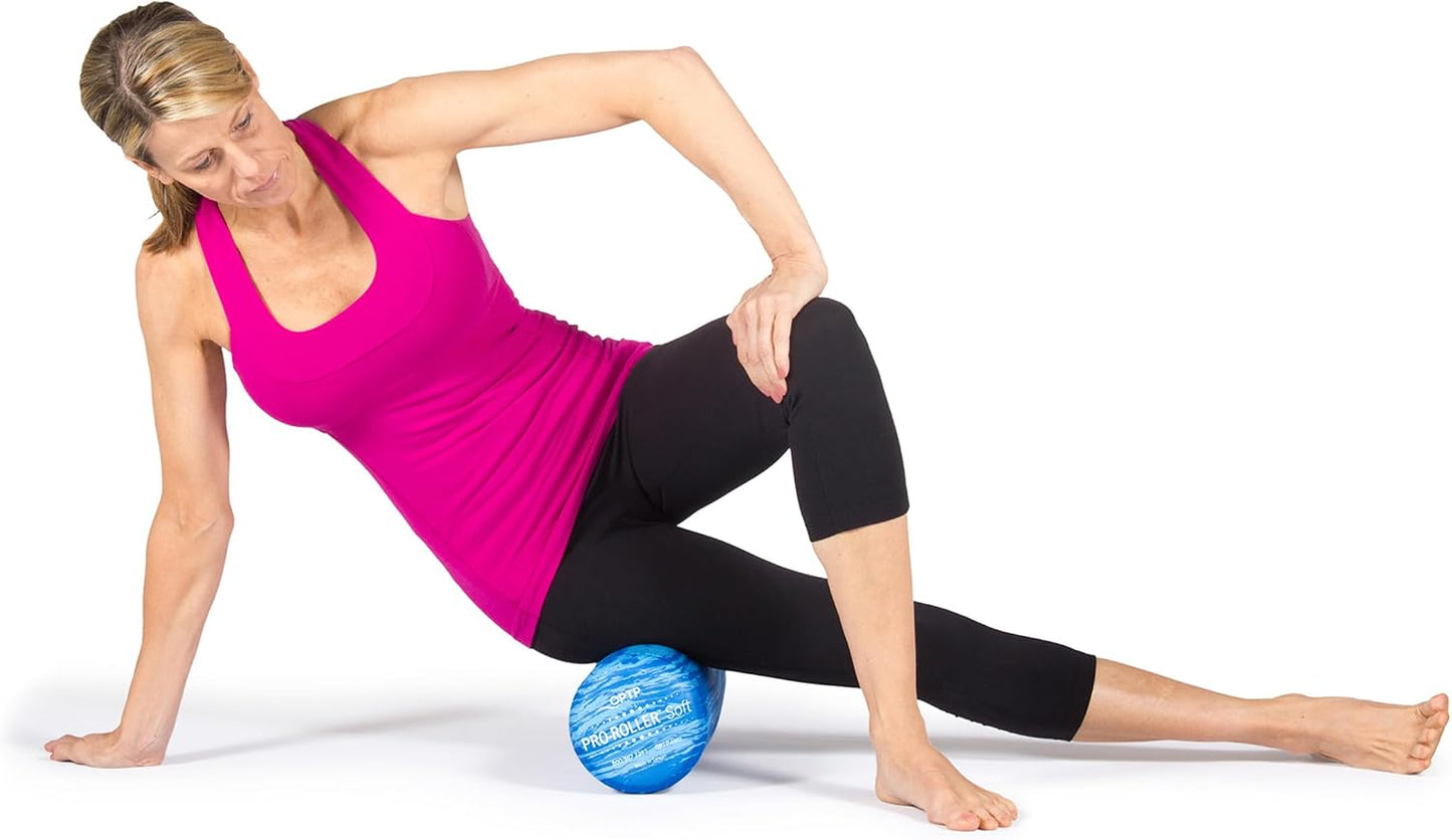 PRO-Roller Soft Density Foam Roller – Round, Blue, 36" x 6" | Soft foam roller for physical therapy, Pilates, yoga foam roll exercises, muscle recovery, blue, 36" x 6"