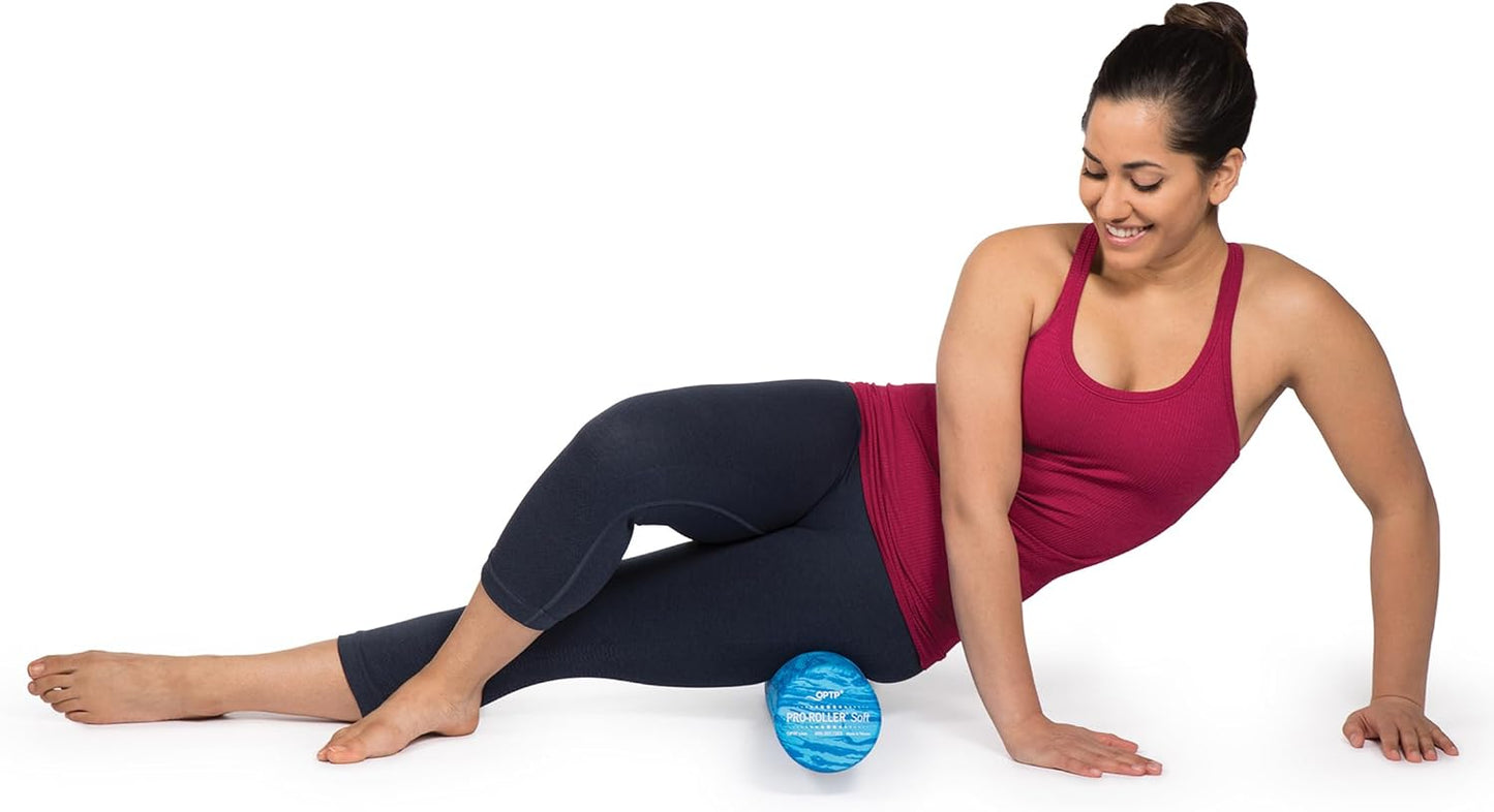 PRO-Roller Soft Density Foam Roller – Round, Blue, 36" x 6" | Soft foam roller for physical therapy, Pilates, yoga foam roll exercises, muscle recovery, blue, 36" x 6"