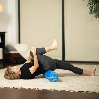 PRO-Roller Soft Density Foam Roller – Round, Blue, 36" x 6" | Soft foam roller for physical therapy, Pilates, yoga foam roll exercises, muscle recovery, blue, 36" x 6"