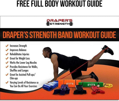 Heavy Duty Resistance Stretch Loop Bands for Powerlifting Workout Exercise and Assisted Pull Ups