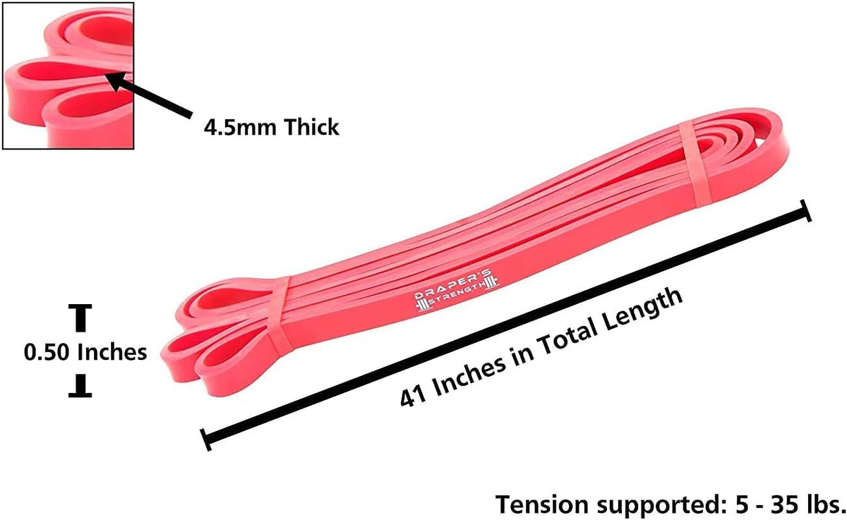 Heavy Duty Resistance Stretch Loop Bands for Powerlifting Workout Exercise and Assisted Pull Ups