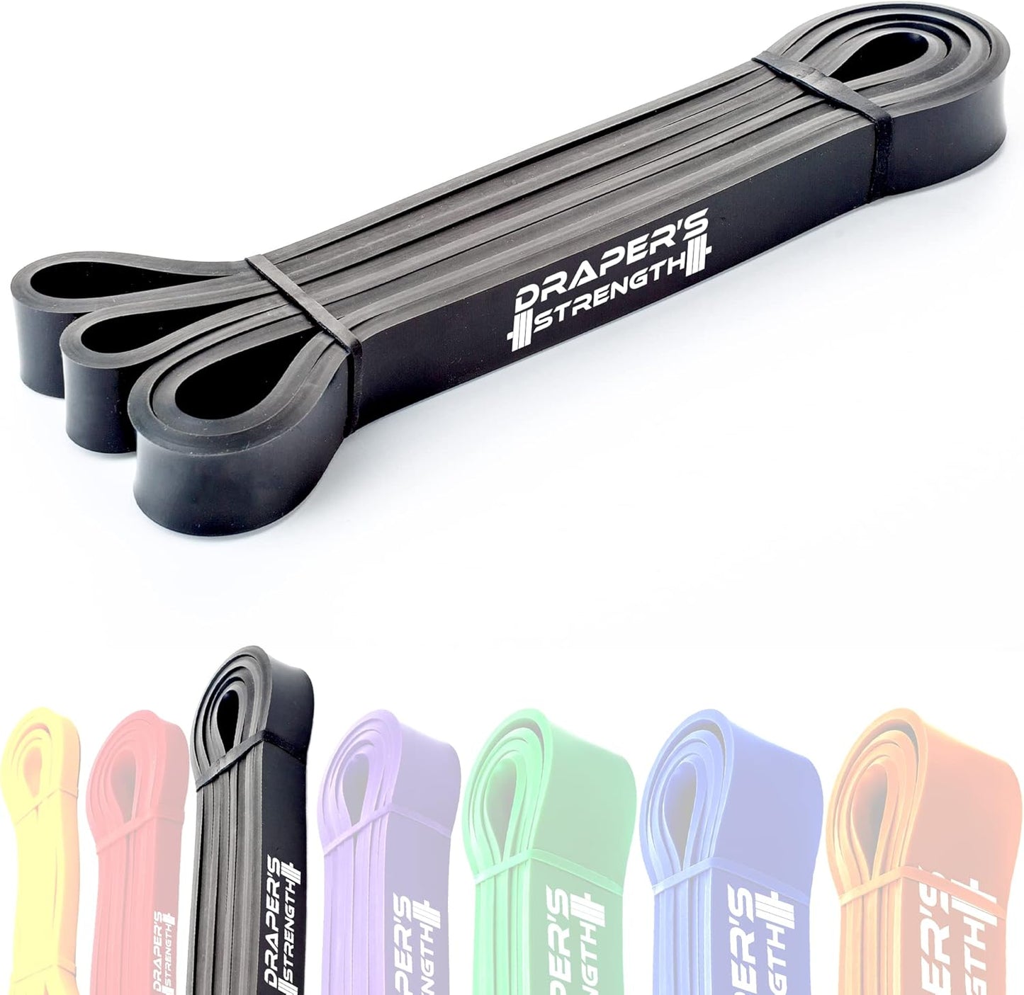 Heavy Duty Resistance Stretch Loop Bands for Powerlifting Workout Exercise and Assisted Pull Ups