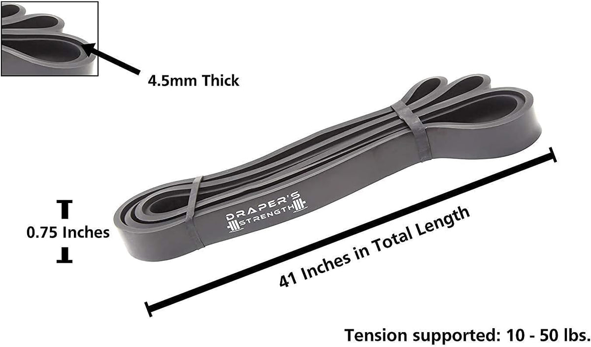 Heavy Duty Resistance Stretch Loop Bands for Powerlifting Workout Exercise and Assisted Pull Ups