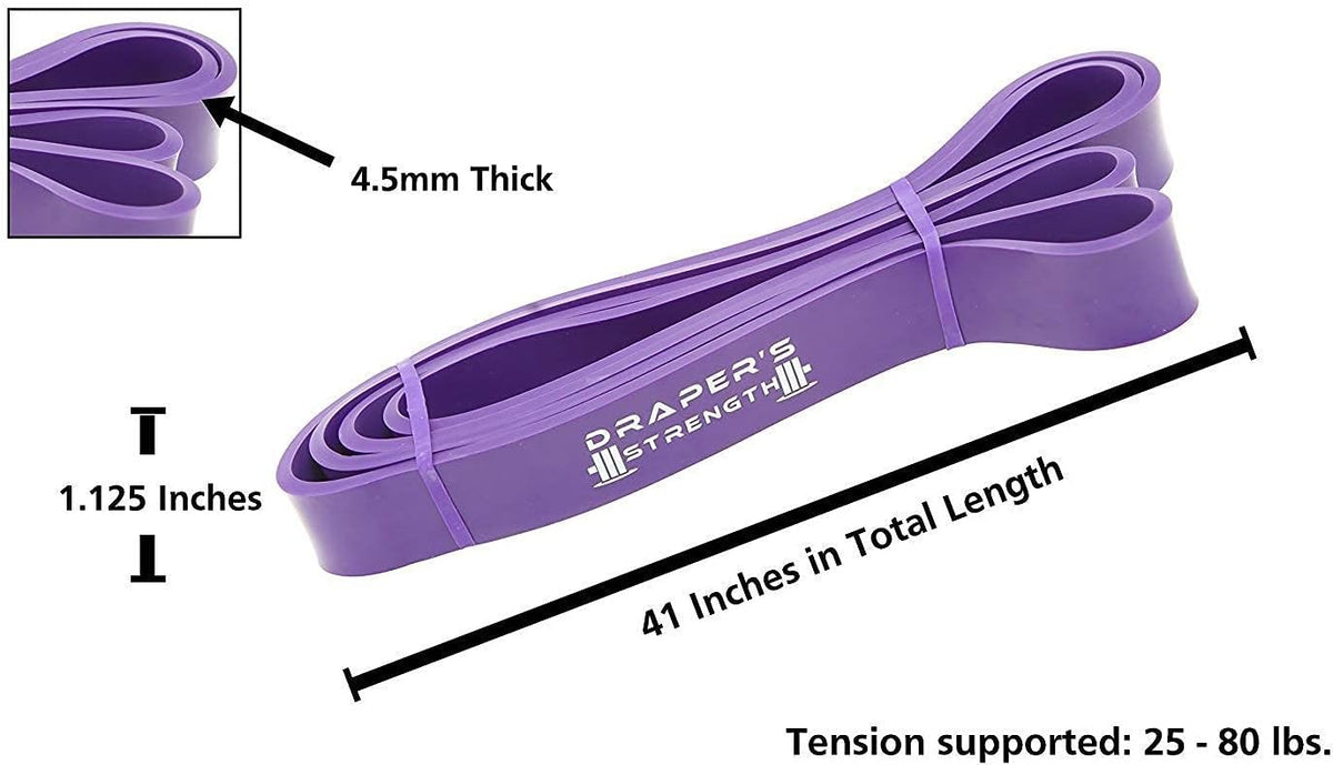 Heavy Duty Resistance Stretch Loop Bands for Powerlifting Workout Exercise and Assisted Pull Ups