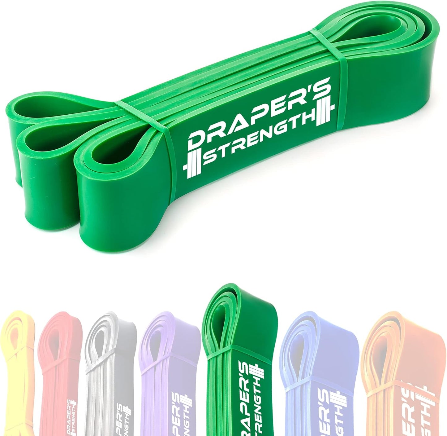 Heavy Duty Resistance Stretch Loop Bands for Powerlifting Workout Exercise and Assisted Pull Ups