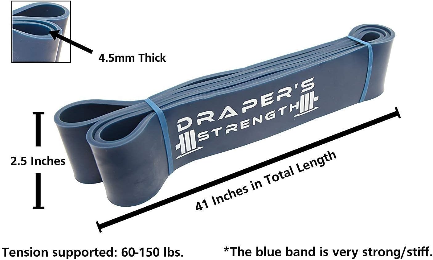 Heavy Duty Resistance Stretch Loop Bands for Powerlifting Workout Exercise and Assisted Pull Ups