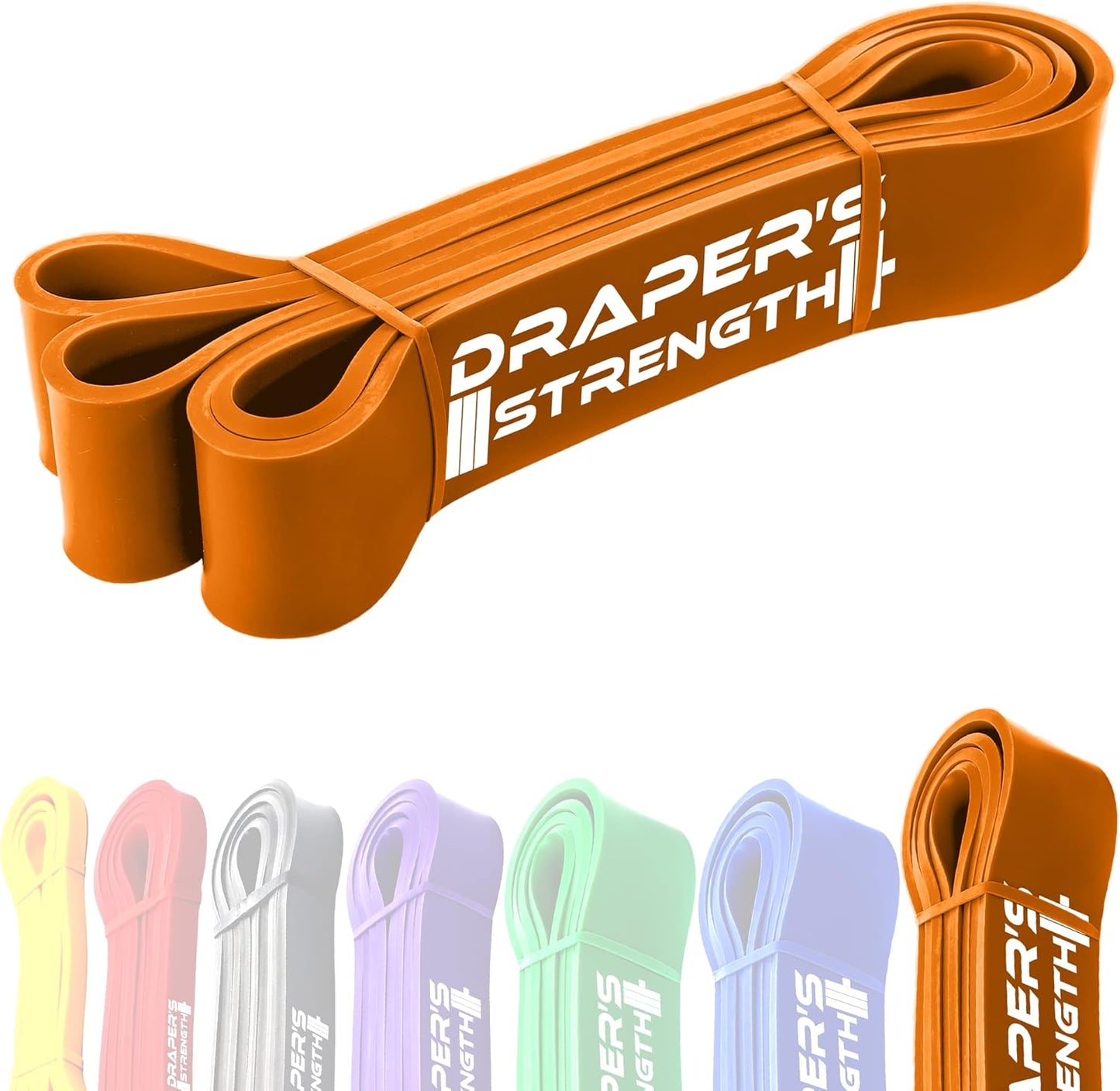 Heavy Duty Resistance Stretch Loop Bands for Powerlifting Workout Exercise and Assisted Pull Ups