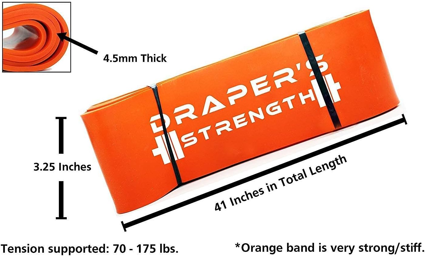 Heavy Duty Resistance Stretch Loop Bands for Powerlifting Workout Exercise and Assisted Pull Ups