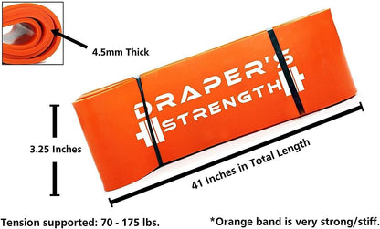 Heavy Duty Resistance Stretch Loop Bands for Powerlifting Workout Exercise and Assisted Pull Ups