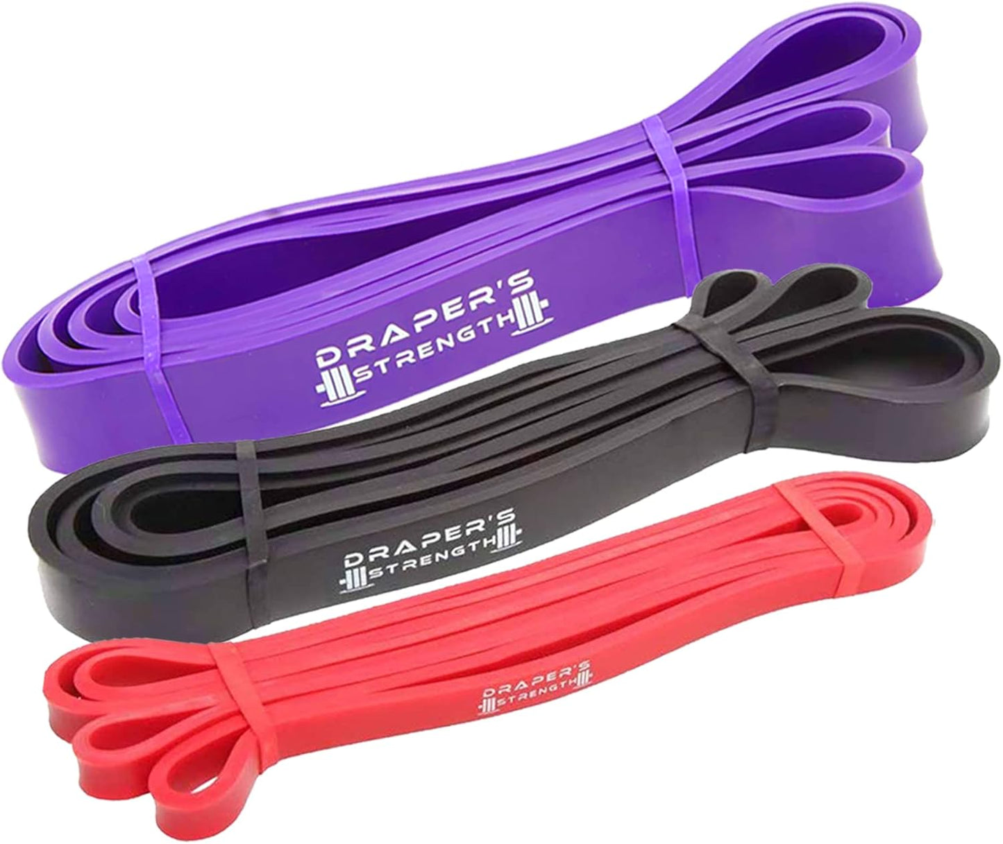 Heavy Duty Resistance Stretch Loop Bands for Powerlifting Workout Exercise and Assisted Pull Ups