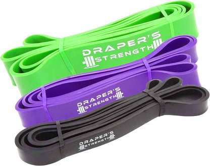 Heavy Duty Resistance Stretch Loop Bands for Powerlifting Workout Exercise and Assisted Pull Ups