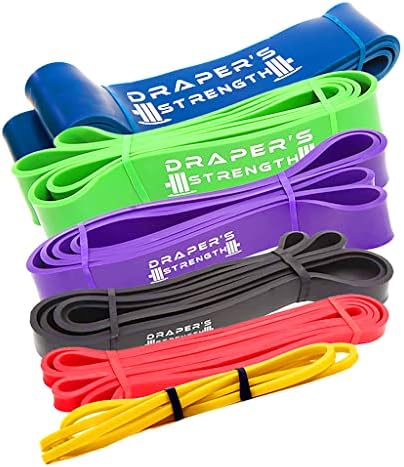 Heavy Duty Resistance Stretch Loop Bands for Powerlifting Workout Exercise and Assisted Pull Ups