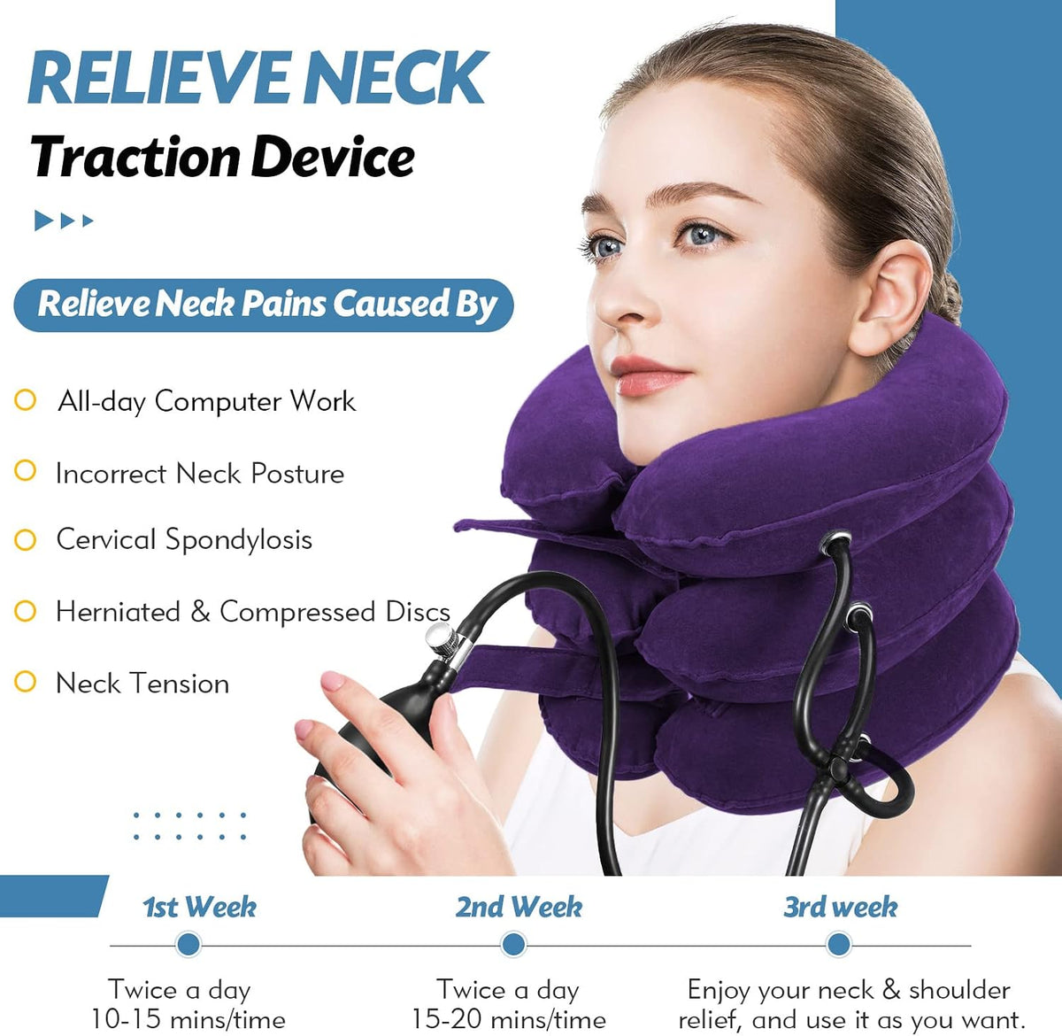 Neck Stretcher, Neck Traction Device for Instant Neck Pain Relief