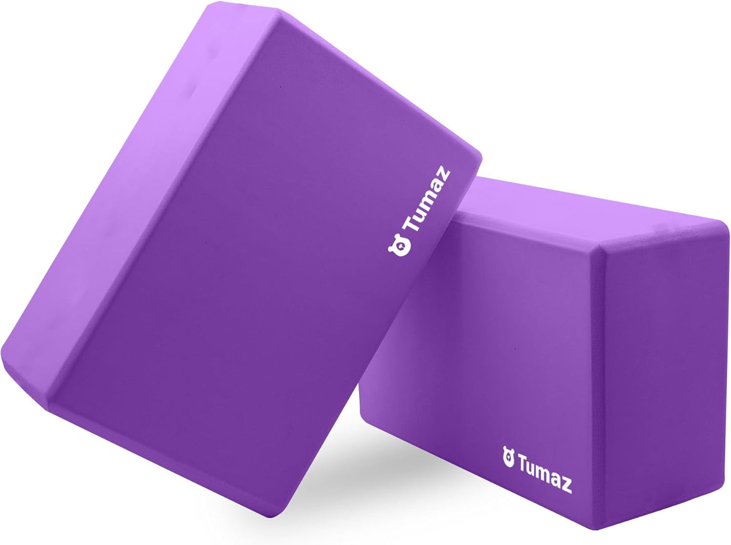 Non-Slip Yoga Blocks，High-Density EVA Foam 2 Pack for Yoga & Pilates | High-Density Support | Lightweight | EVA Foam | Non-Slip Stability | Free Yoga E-Book