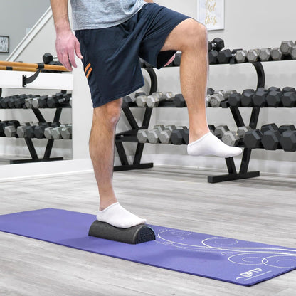 AXIS Firm Density Foam Roller – Round, Black, 36" x 6" | High density foam roller for heavy use, physical therapy, yoga, Pilates, fitness exercise & sports training, smooth surface