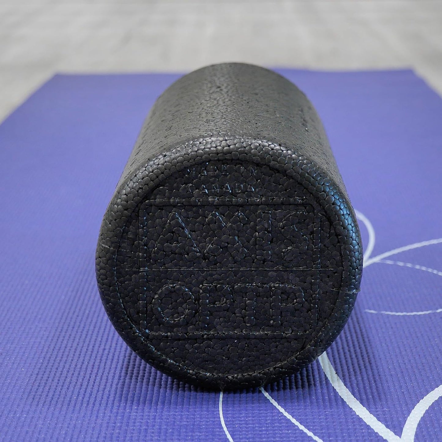 AXIS Firm Density Foam Roller – Round, Black, 36" x 6" | High density foam roller for heavy use, physical therapy, yoga, Pilates, fitness exercise & sports training, smooth surface