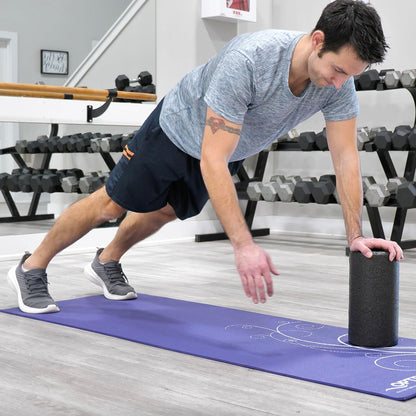 AXIS Firm Density Foam Roller – Round, Black, 36" x 6" | High density foam roller for heavy use, physical therapy, yoga, Pilates, fitness exercise & sports training, smooth surface