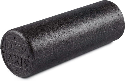 AXIS Firm Density Foam Roller – Round, Black, 36" x 6" | High density foam roller for heavy use, physical therapy, yoga, Pilates, fitness exercise & sports training, smooth surface