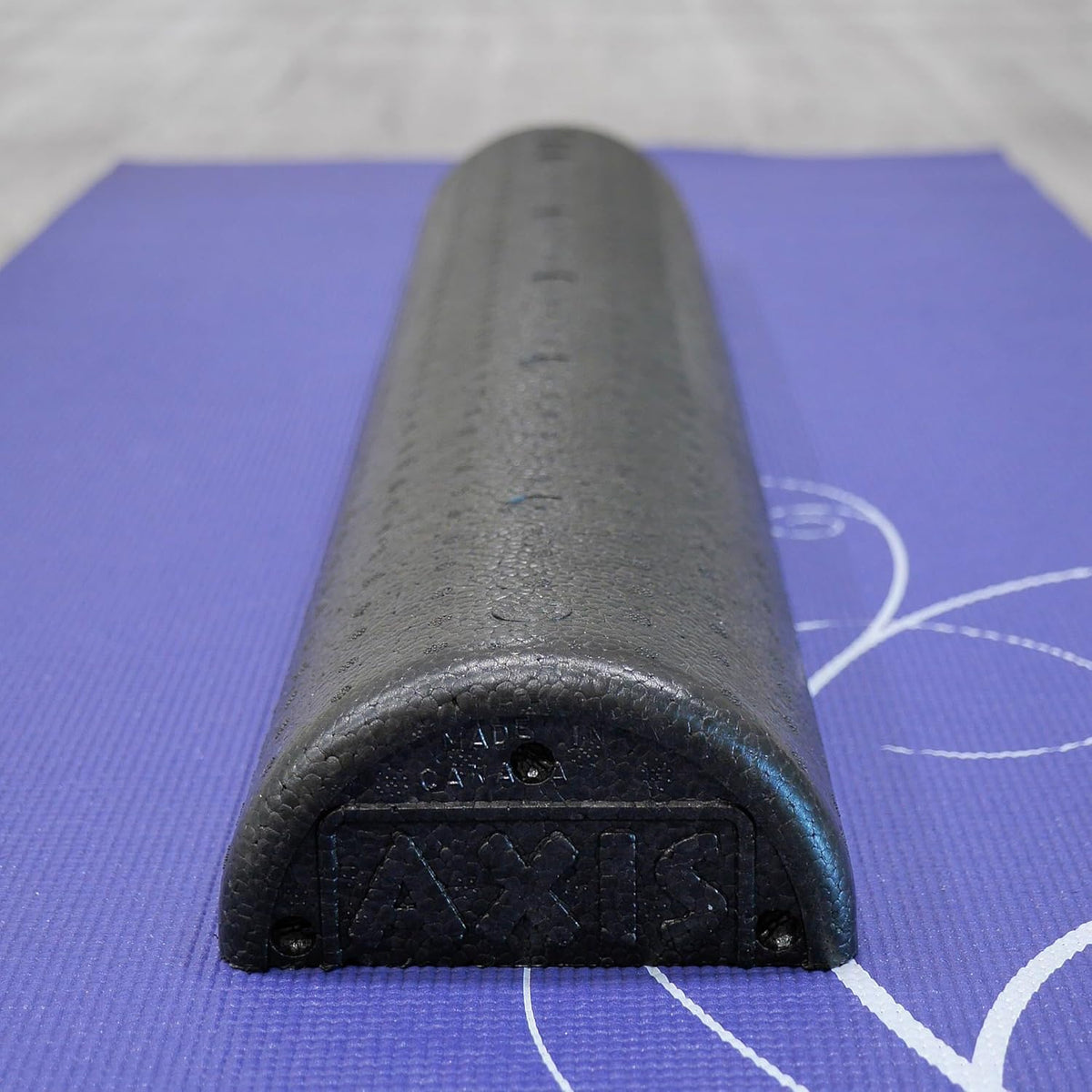 AXIS Firm Density Foam Roller – Round, Black, 36" x 6" | High density foam roller for heavy use, physical therapy, yoga, Pilates, fitness exercise & sports training, smooth surface