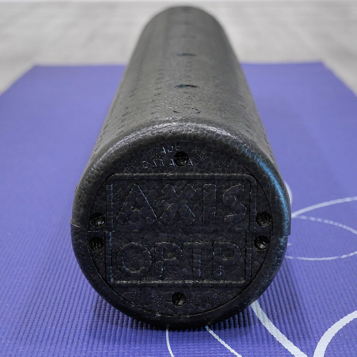 AXIS Firm Density Foam Roller – Round, Black, 36" x 6" | High density foam roller for heavy use, physical therapy, yoga, Pilates, fitness exercise & sports training, smooth surface