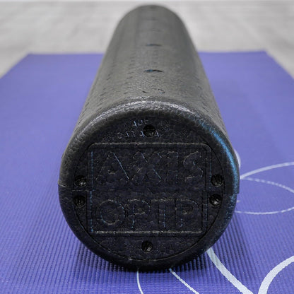 AXIS Firm Density Foam Roller – Round, Black, 36" x 6" | High density foam roller for heavy use, physical therapy, yoga, Pilates, fitness exercise & sports training, smooth surface