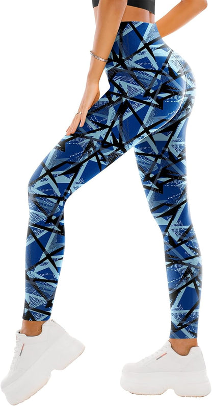 High Waisted Leggings for Women - Full Length Capri Buttery Soft Yoga Pants for Workout Athletic - Colors A