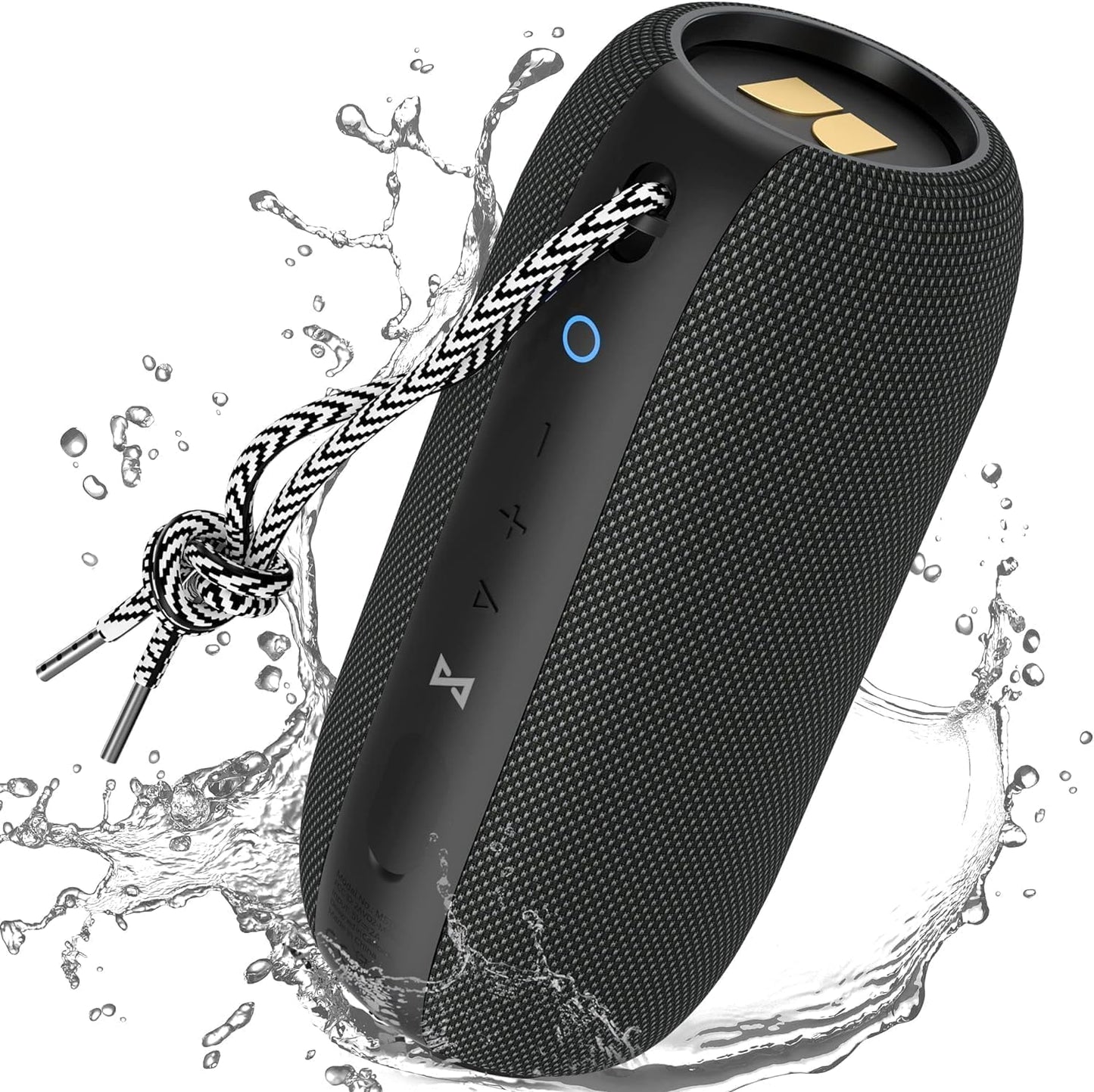 S320 Bluetooth Speaker, 40W True Wireless,360° Stereo Sound Effect,IPX7 Waterproof, 32 Hour Playing Time,Suitable for Outdoor Portable Speaker,Black.