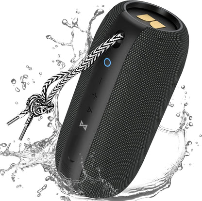 S320 Bluetooth Speaker, 40W True Wireless,360° Stereo Sound Effect,IPX7 Waterproof, 32 Hour Playing Time,Suitable for Outdoor Portable Speaker,Black.